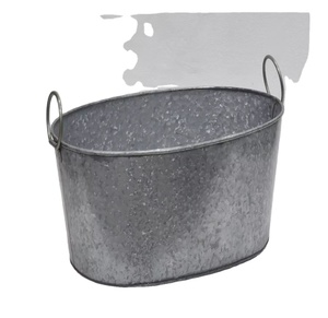 Décorations de jardin extérieures en forme de baignoire galvanisées de vente chaude nouveau pot de fleurs et jardinière en métal - Product Image 1