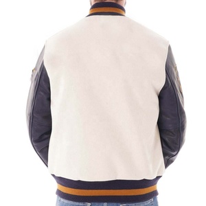 Chaqueta Universitaria de Béisbol Personalizada al por Mayor, Fabricada Profesionalmente, 100% Lana/Cuero, Lona Ecológica, Estilo Urbano - Product Image 2