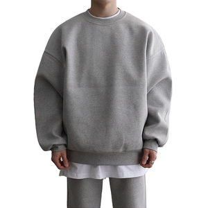 Sudadera de cuello redondo de felpa francesa para hombre y mujer, sudadera de alta calidad con diseño de logotipo impreso, sudadera sólida con capucha. - Product Image 3