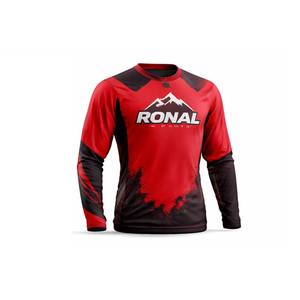 Jersey de Motocross Personalizado OEM de Manga Larga, Impresión Sublimada, Resistente al Viento e Impermeable, Tallas Grandes, Ropa para Motociclismo de Carretera, MTB, BMX y Dirt Bike - Product Image 6