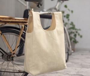 กระเป๋าโท้ทแฟชั่นคุณภาพสูงสำหรับผู้หญิง ผลิตจากผ้าฝ้าย 100% ปรับแต่งได้ตามต้องการ พร้อมโลโก้ สี และบรรจุภัณฑ์ที่ออกแบบเอง สำหรับการช้อปปิ้ง - Product Image 3