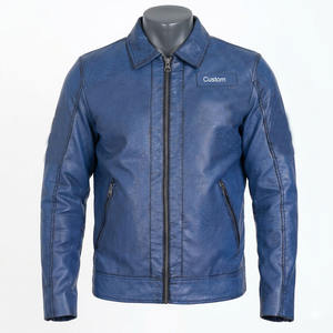 Blouson en cuir haute performance pour motards (hommes) |   Design respirant pour la course |   Veste en cuir de style classique, grande taille, pour l'extérieur - Product Image 4