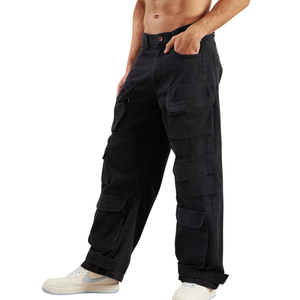 Pantalones Vaqueros de Moda Primavera para Hombre, Estilo Cargo, Tejido Transpirable, con Múltiples Bolsillos, Diseño Utilitario, Estampado 3D de Dibujos Animados - Product Image 4