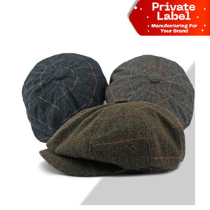 Gorra de Pana Premium al por Mayor Estilo Retro Streetwear OEM Gorra Newsboy de Pana Gruesa Personalizada Vintage - Product Image 1