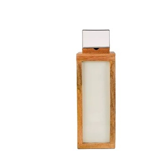 Elegantes farolillos de madera con candelabros Decoraciones para el hogar para bodas y centros de mesa de Navidad - Product Image 1