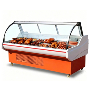 Vitrina Refrigerada Comercial con Puerta <span class=keywords><strong>de</strong></span> Vidrio, Directo <span class=keywords><strong>de</strong></span> Fábrica, para Exhibición <span class=keywords><strong>de</strong></span> Carne y Alimentos Cocinados en Tiendas - Product Image 1