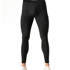 Pantalons de compression personnalisables de haute qualité pour hommes RAMF SPORTS, tissu polyester respirant à séchage rapide, leggings à taille élastique - Product Image 1