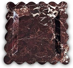 Plateau de service élégant en marbre avec bords raffinés pour une manipulation sûre et une utilisation durable dans les restaurants et les cafés - Product Image 4