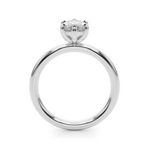Bague de cocktail de luxe en or jaune 2,3 carats avec diamant marquise de laboratoire F VS1 certifié IGI, sertie par tension, plaquée rhodium - Product Image 1