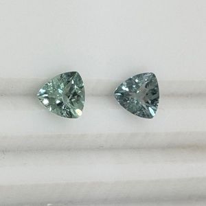 Turmalina Verde Menta Natural Exótica, Corte Trillón, Par de 2 Quilates Calibrados, Grado AAAA, Madagascar, Joyería Fina, Gema Suelta - Product Image 6