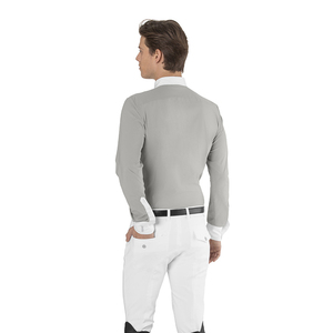 Camisa de Manga Larga para Hombre, Color Sólido, Transpirable, para Competencia Ecuestre, Nuevo Estilo - Product Image 2