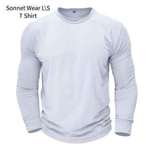 T-shirt à manches longues pour homme personnalisé, à carreaux, 100% coton, séchage rapide, avec impression numérique, poids du tissu 220g - Product Image 1