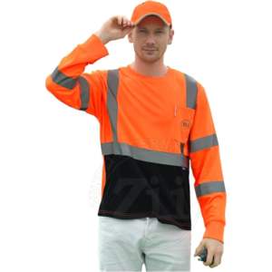 Chemise de sécurité haute visibilité ANSI Classe 1, imperméable, à LED clignotantes, respirante, légère, à manches longues, pour la construction, avec logo personnalisé - Product Image 2