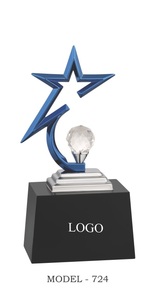 Customized Star <b>Trophy</b> with Logo Printing for Business and Recognition Programs - Product Image 2