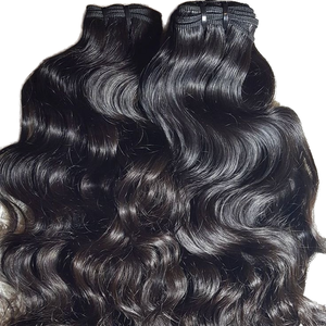 Extensions de cheveux humains vierges 100% naturels, non traités, de type Temple Remy, provenant d'un seul donneur, écologiques, de luxe, cheveux indiens, 100 grammes - Product Image 2