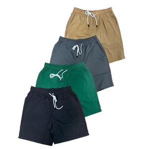 Shorts décontractés en coton tricoté pour hommes, coupe ample, légers, pour l'été, style streetwear, faible MOQ - Product Image 1