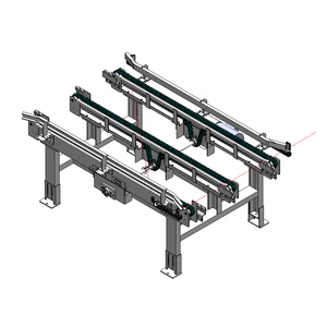 สายพานลำเลียงแบบโซ่สแตนเลสเคลือบผงสามเส้น สำหรับโรงงานผลิต ปรับความเร็วได้ รับประกัน 1 ปี - Product Image 3