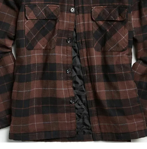 Customized 100% Cotton Flannel Solid Embossed Yarn Dyed <b>Shirt</b> Men <b>Quilted</b> Lined Brushed Buttons Formal Stand Breathable Spring - Product Image 6