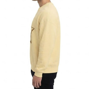 เสื้อสเวตเชิ้ตหนานุ่มสำหรับผู้ชาย ผ้าฝ้ายฟลีซเนื้อหนา พร้อมผ้าริบบริเวณปลายแขน ให้ความอบอุ่น สวมใส่สบาย ดีไซน์เรียบง่าย - Product Image 3