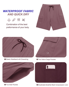 Moisture Wicking Breathable Quick Dry <b>Elastic</b> Waist Knitted Men Short Pants Track shorts Swimpant Beach Short - Product Image 5