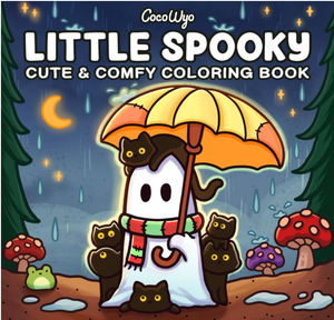 Little Spooky : Livre de coloriage pour adultes et adolescents avec de mignonnes créatures effrayantes dans un ambiance hygge douillette (Vente en gros) - Product Image 2