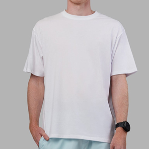 Camiseta de Manga Larga para Hombre, Unisex, con Costuras en Contraste de Color, Tejida en Poliéster/Algodón, Estilo Holgado, para Verano - Product Image 5