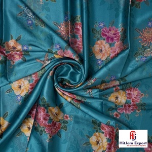 Tissu satiné japonais imprimé de qualité supérieure, fabricant sur mesure OEM ODM, vêtements, textiles de mariage et de maison, vente en gros, usine d'exportation - Product Image 4