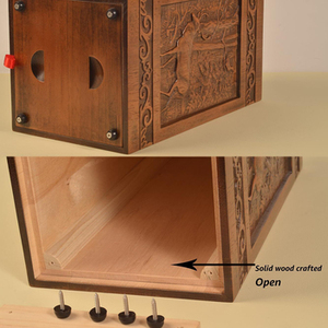 Urnas de Cremación de Madera Natural Ecológicas de Estilo Americano Moderno Hechas a Mano de Súper Calidad - Product Image 4