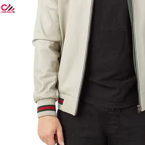 แจ็คเก็ตหนังผู้ชายแบบกำหนดเองยอดนิยม แจ็คเก็ตผู้ชายสำหรับกิจกรรมกลางแจ้ง เสื้อโค้ทหนังเด็กผู้ชาย แจ็คเก็ตหนังผู้ชายไซส์ใหญ่ลำลอง - Product Image 6