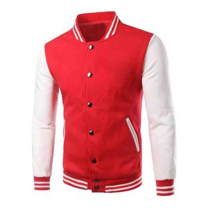 Nouvelle veste bomber universitaire en laine bleu roi et cuir noir, col montant, style universitaire, design streetwear, logo frontal - pour l'hiver - Product Image 4