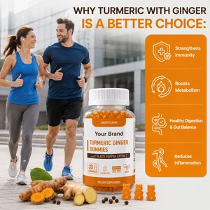 Gummies au curcuma et au gingembre en marque blanche OEM pour soutenir l'immunité et la santé des articulations - Product Image 3