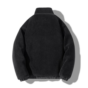 Men's Winter Coat Fleece <b>Jacket</b> Solid Color Pockets Fleece <b>Zip</b> <b>up</b> <b>Jacket</b> Factory Customized Sherpa Fleece <b>Jacket</b> - Product Image 1