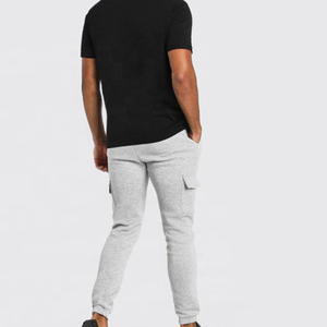 Pantalon de jogging cargo slim fit en molleton pour homme, style tactique, multi-poches, mélange de coton, pantalon de survêtement d'hiver, logo personnalisé, fournisseur OEM en gros - Product Image 4