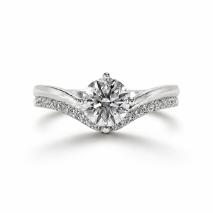 E VS1 Clarity 1.12CT Round <b>Diamond</b> Engagement <b>Ring</b> Lab Grown <b>Diamond</b> <b>Ring</b> Unique <b>Diamond</b> <b>Ring</b> Double Row Band <b>Ring</b> Promise <b>Ring</b> - Product Image 2