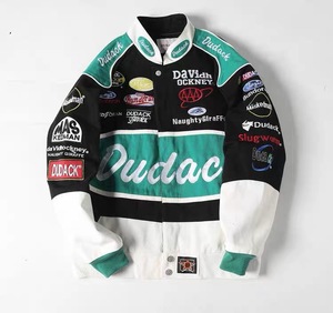 High Quality ODM OEM Customized 100% Cotton <b>Vintage</b> <b>Varsity</b> <b>Jacket</b> Custom Embroidery Logo Patch Long Autumn Unisex Streetwear - Product Image 1