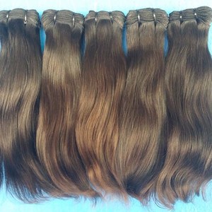 ผมต่ออินเดียสีเทาธรรมชาติแบบหยิก 100% ผมแท้แบบเส้นต่อเส้น ความยาว 10-34 นิ้ว ยี่ห้อ HUMAN HAIR - Product Image 3