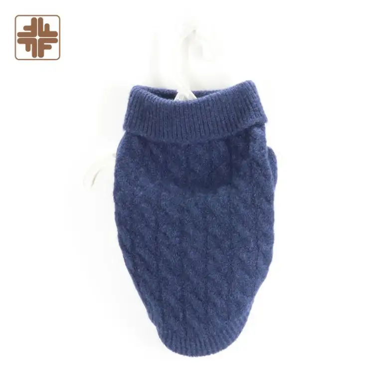 wholesale acrylic soft puppies pet knit wear turtleneck knit sweater