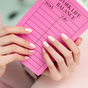 ShineB superventas #45541 Daily Pink 3D Gel Nail Strips de alta calidad Easy Glam Salon-Grade Nail Wraps Made in Korea - Product Image 4