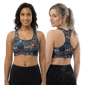 4 Way <b>Stretch</b> fabric Apparel Fitness Customized Design Sports <b>Bra</b> Racerback Workout Fitness Padded Support Training Sports <b>Bra</b> - Product Image 3