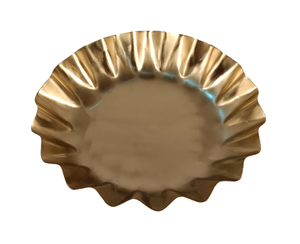 Bandeja de servir rectangular de aluminio fundido estilo antiguo, bandeja decorativa dorada para buffet, para mesa y otomana. - Product Image 4