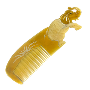 Peine para el Cabello Hecho a Mano con Cuerno Genuino de Búfalo en Forma de Elefante, Peine de Cuerno Natural para Peinado, Peine Decorativo para el Cuidado de la Belleza, Regalo al por Mayor - Product Image 4
