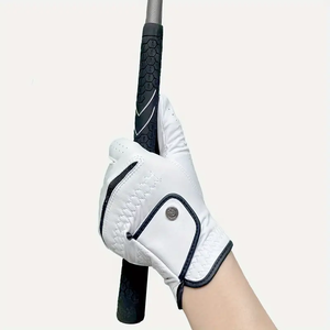 Guantes de Golf Transpirables para Todo Clima, Resistentes al Sudor, con Agarre Fuerte y Flexibles, de Cuero Cabretta para Hombre - Product Image 6