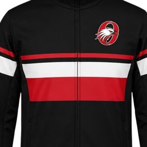 <b>Men</b> Black Red Hockey Activewear <b>Jacket</b> Polyester Sports <b>Jacket</b> Athletic Training Wear Team Apparel Outdoor Game Performance - Product Image 6