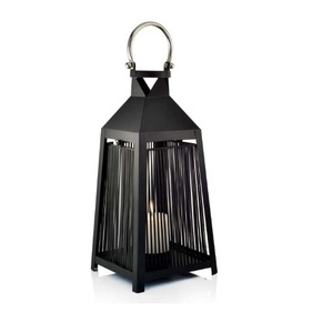 Best Factory Selling Trending Home Decorative <b>Black</b> Finish Metal & Glass <b>Lantern</b> With Superior Quality for Home in Wire Pattern - Product Image 1