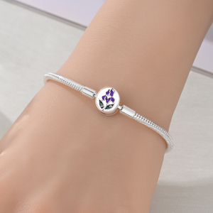 Pulsera y Brazalete de Dijes de Plata Más Popular de Codedog con Dije de Amor y Flor con Circón al por Mayor, Regalo para Mujer y Niña - Product Image 3