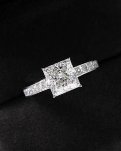 Igi/gia Lab เติบโตวินเทจ14K ทองแต่งงาน/หมั้นแหวนเพชรตัดดี unisex แหวนสำหรับงานเลี้ยงครบรอบ - Product Image 4