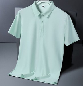 Nouveau style – Chemises décontractées roses à manches courtes pour femmes et hommes – Hauts unisexes en tissu Oxford anti-plis – Vêtements de sport - Product Image 3