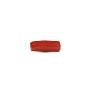 Natural Red Coral Loose Gemstone 6.85 Carat Oval Cabochon for Fine Jewelry - Product Image 3