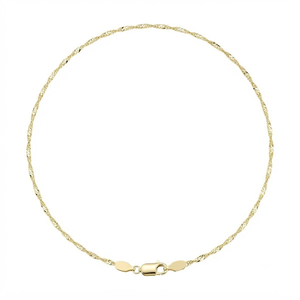 Gold Plated Twisted <b>Rope</b> <b>Chain</b> Necklace Lobster Clasp Link Necklace for Party Wedding Gift - Product Image 2