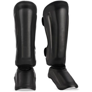 Protège-tibias de boxe en cuir respirant pour adultes, durables, personnalisables, confortables et de haute qualité - Product Image 1